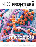 Capa da 3ª edição com destaque para uma imagem da microbiota