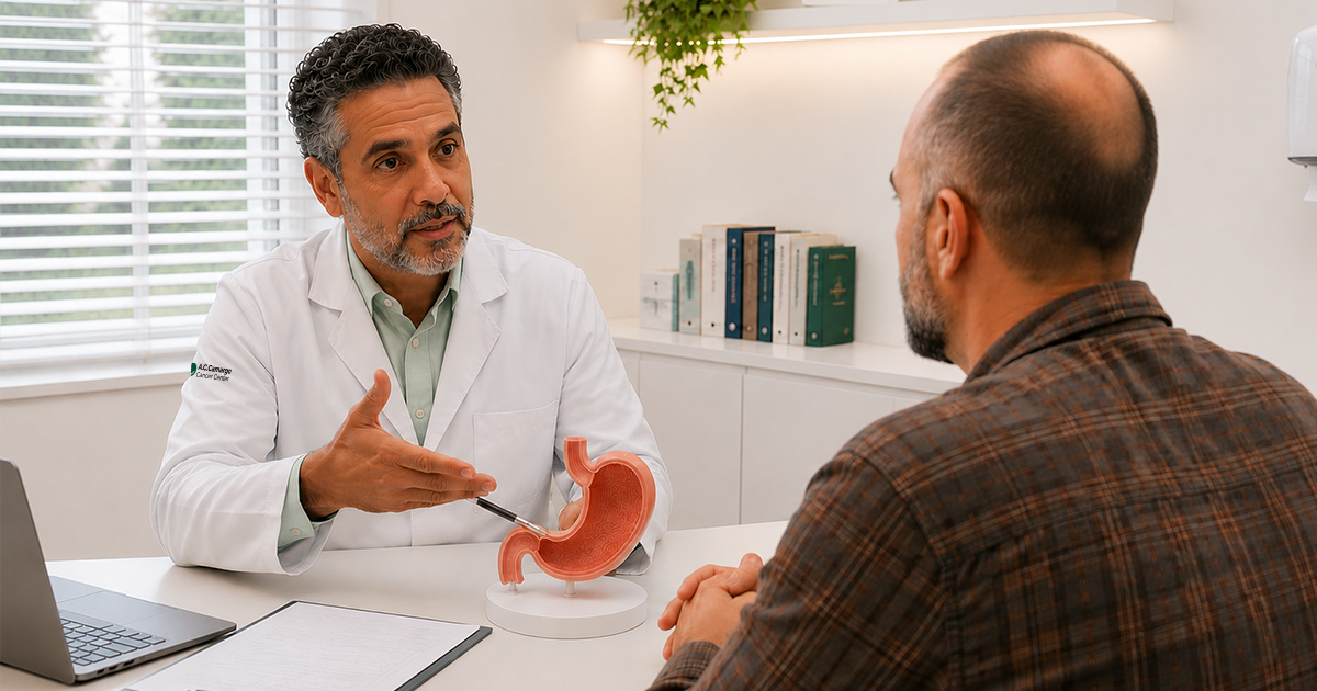consulta médica sobre câncer de esôfago