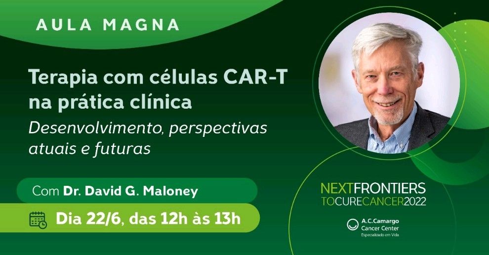 Imagem do Dr. David Maloney com as informações de data e horário da palestra