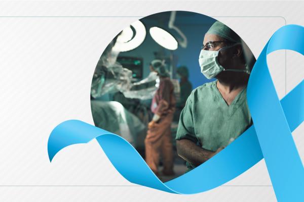 Doutor Stenio Zequi fazendo uma cirurgia robótica 