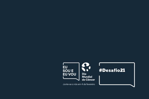 Imagem azul marinho com logomarca do Desafio 21 