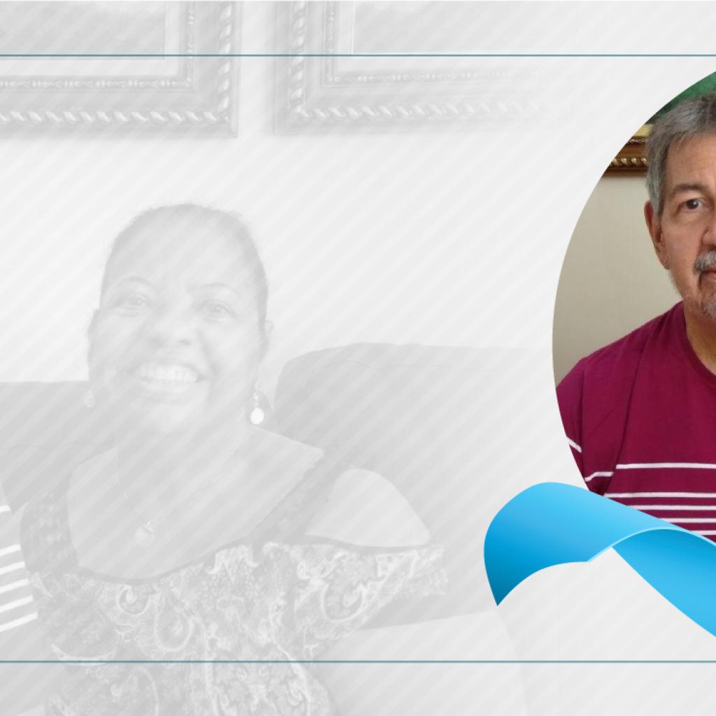 Senhor Wagner sentado ao lado direito de sua esposa