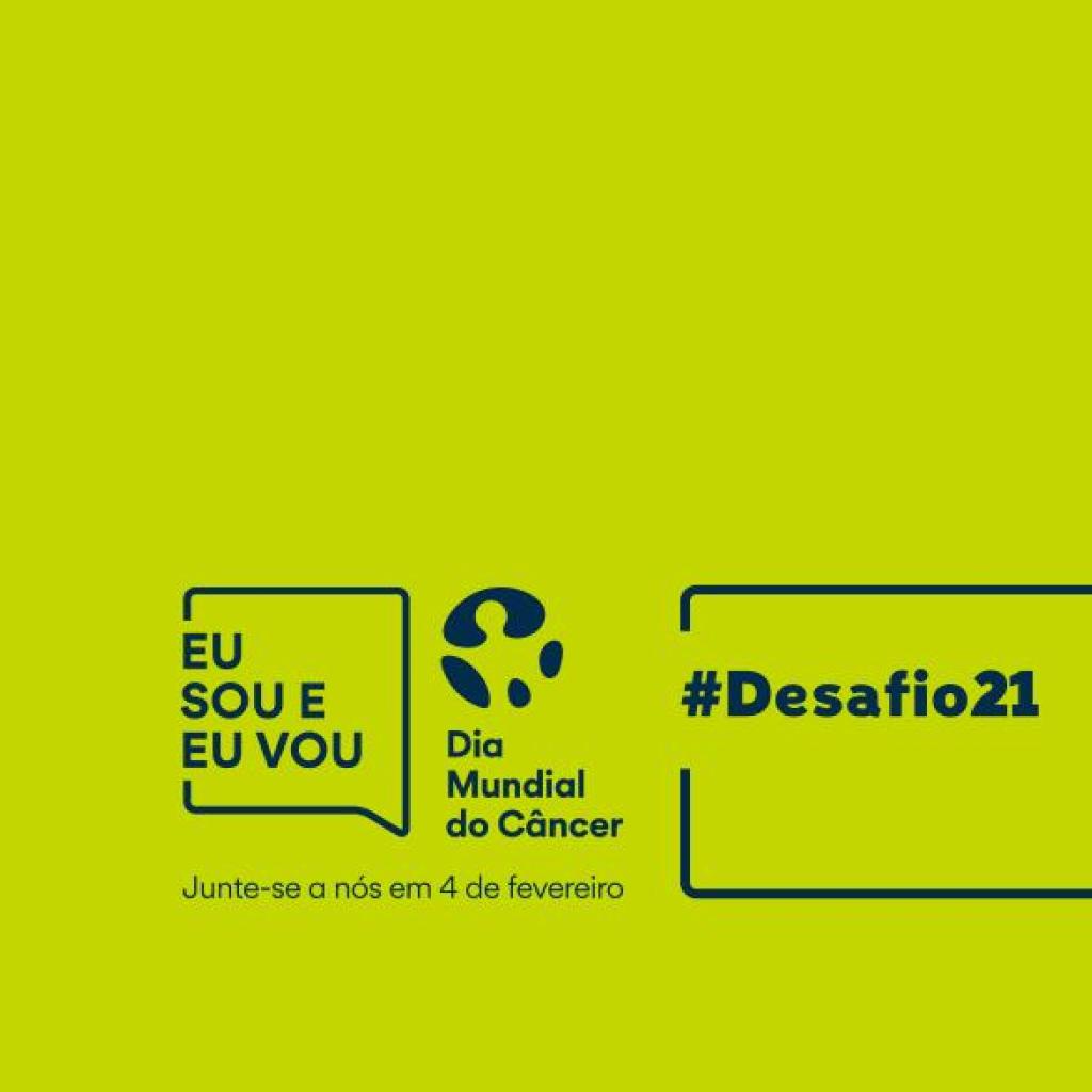 Imagem verde com logomarca do Desafio 21