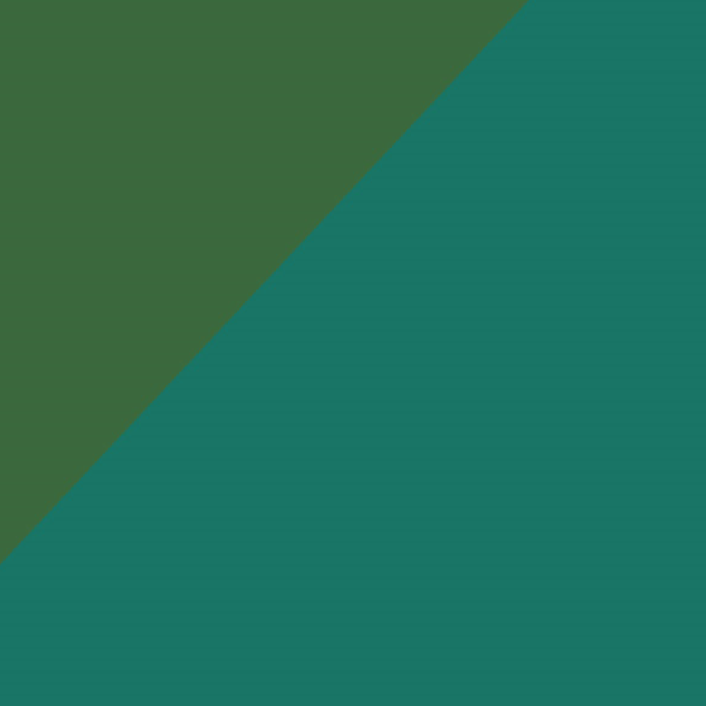 Arte gráfica em verde escuro e azul esverdeado.